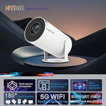 HY300 Projector Free Style for SAMSUNG XiaoMi Android WIFI Home Cinema 720P Outdoor 1080P 4K Supported HDMI USB